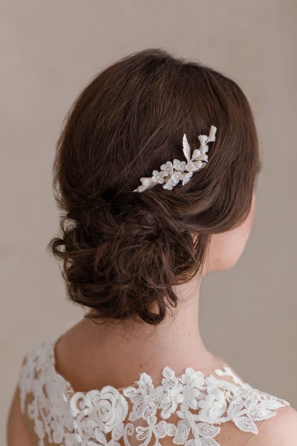 accesorii păr mireasa, pieptene flori mireasa, pieptene mirese, pieptene romantic, accesorii par nunta