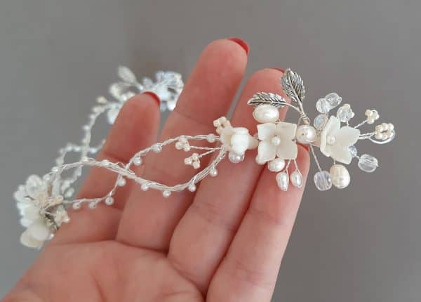 accesorii par mireasa, accesoriu par mireasa flori, accesorii par nunta, accesorii pentru mireasa, mirese