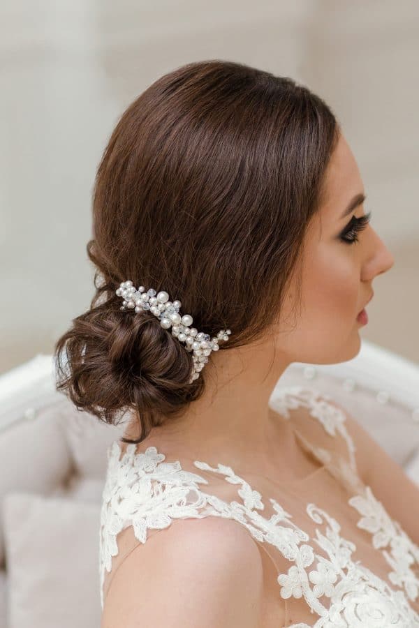 accesoriu coc mireasa, accesoriu păr mireasă, pieptene perle, pieptene mireasa, pieptene perle mireasa