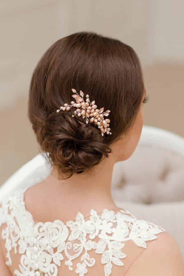 accesoriu mirese, pieptene cristale mirese, pieptene cristale roz, pieptene perle, pieptene perle roz