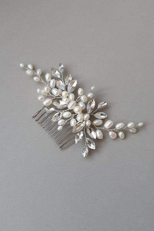 accesoriu mirese, pieptene cristale mirese, pieptene cristale roz, pieptene perle, pieptene perle roz