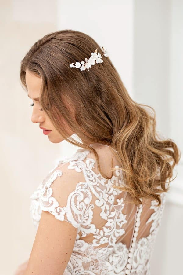 piepten mireasa, accesorii păr mireasă, accesorii par perle, coc mireasa, accesorii de par pentru nunta