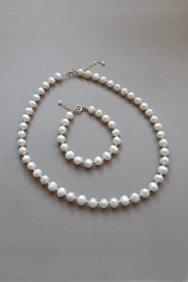 set bijuterii perle cultura