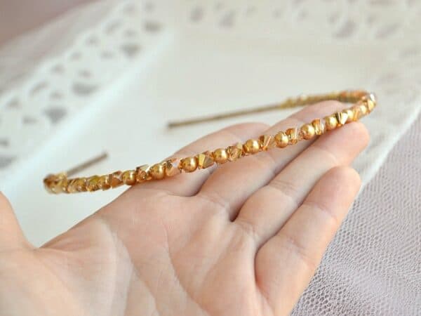 cordeluta cu perle swarovski bronz