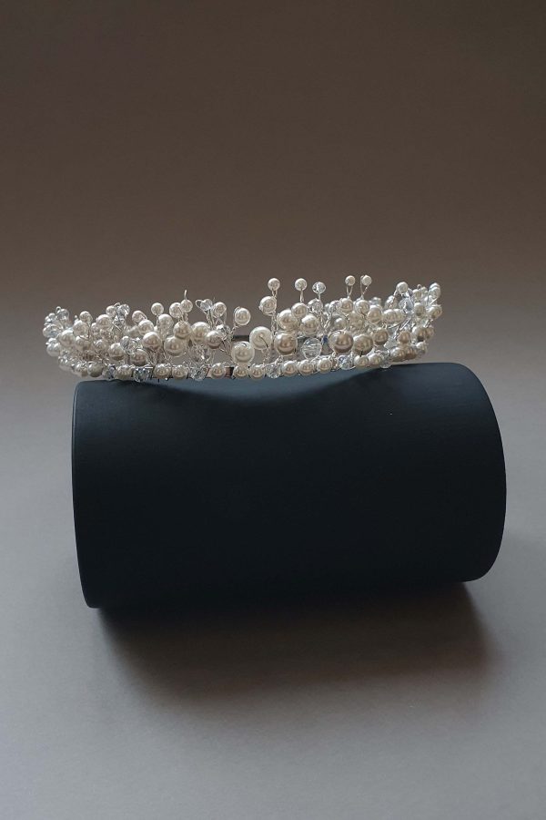 tiara perle pentru mirese